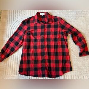Red and Black Buffalo Check Shirt